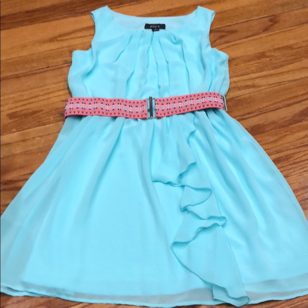 Girls turquoise dress